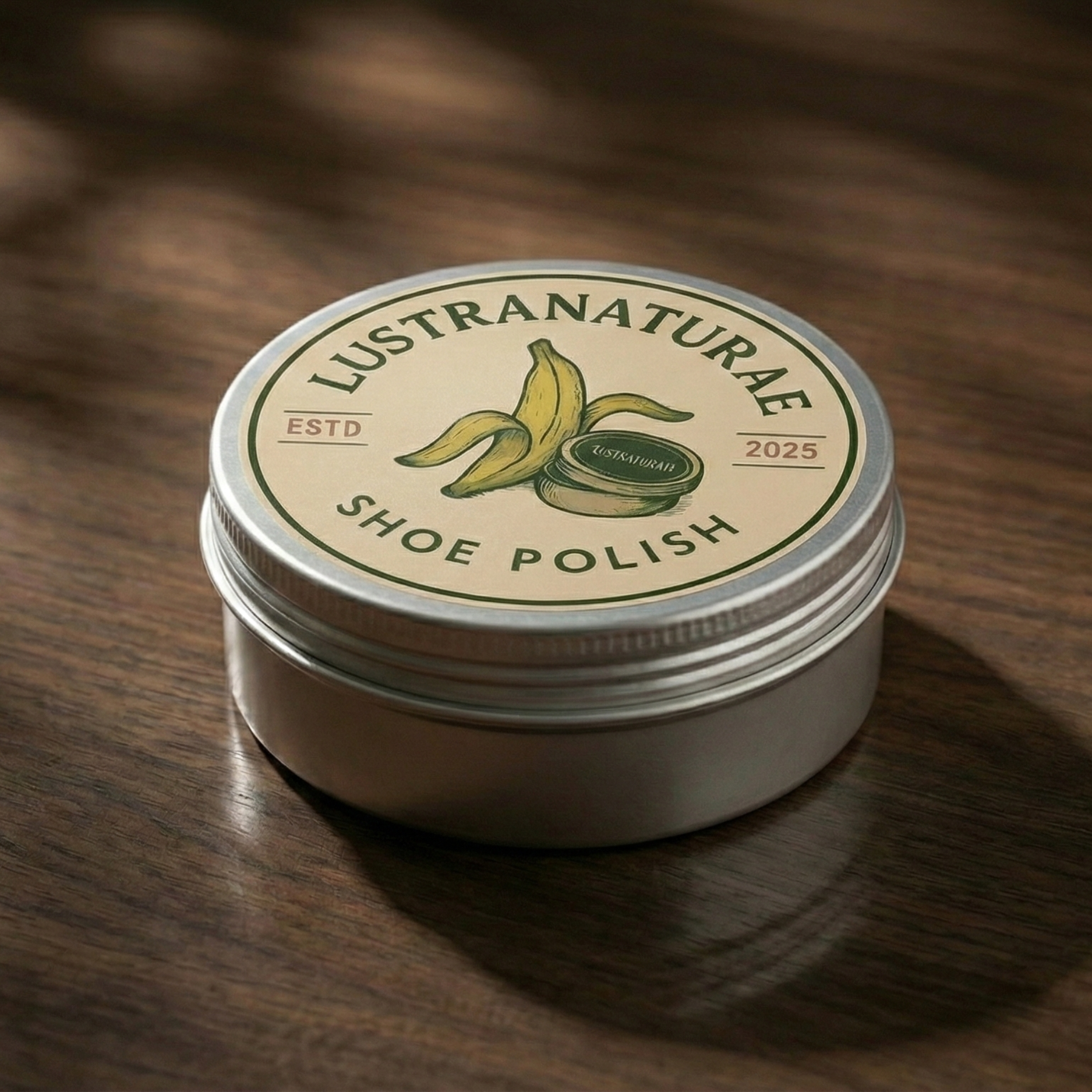 Banana Shine Shoe Polish Closed Lid